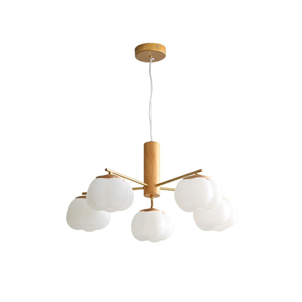 Lustre moderne du milieu du siècle à hauteur réglable avec abat-jour en PE