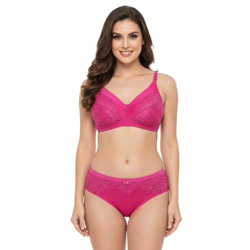 Image of Women's Everyday Cotton Bra | Medium Coverage | Non-Padded Bra | Non Wired | Seamless Moulded Cups | Anti Bacterial Tech | Keeps You Fresh | No Slip Soft Straps | (Flora Set)