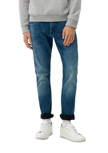Jean long bleu homme ajusté 30W x 30L pour éviter les retouches