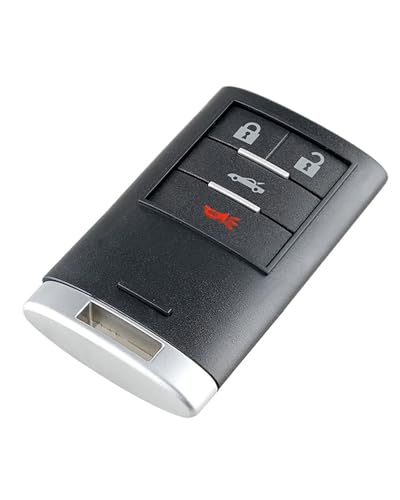 Étui de clé pour Cadillac Corvette à 4 boutons avec petite clé intégrée