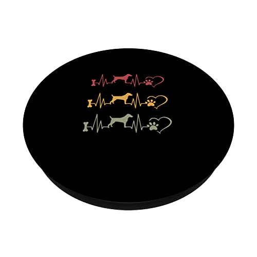 Parson Russell Terrier Vintage PopSockets Swappable PopGrip, Black - Image 2