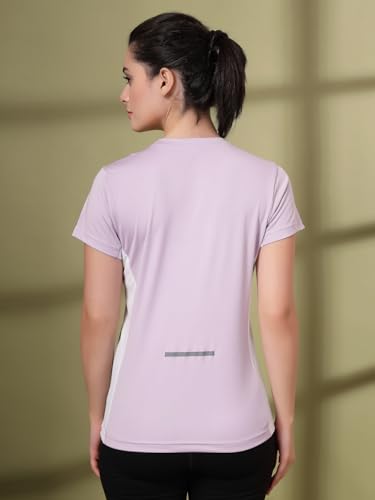 Image of CHKOKKO Gym Tshirt for Women Workout Dry Fit t Shirt Sports Tshirt Lightweight Round Neck Breathable Half Sleeve Activewear Mesh Running Yoga Tops for Woman