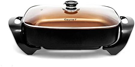 copper removable electric skillet