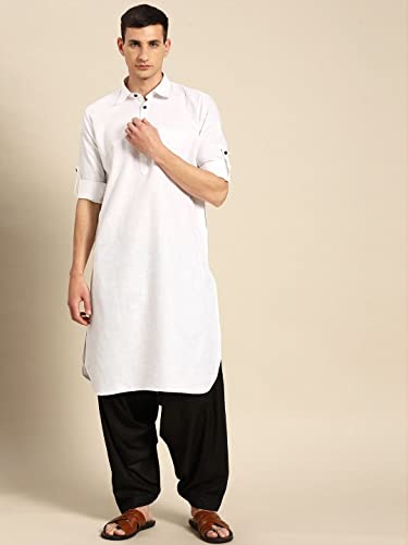 Image of Rajubhai Hargovindas Men's Festive Cotton Pathani Kurta