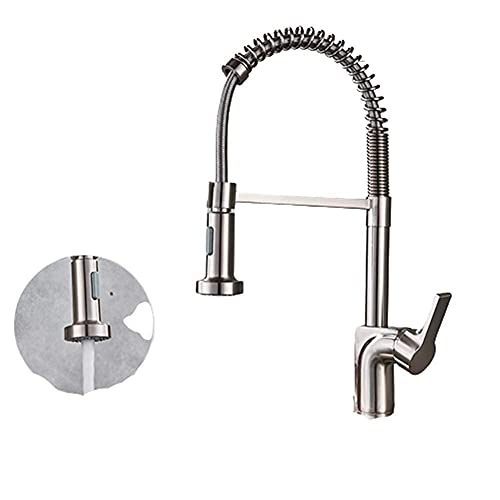Robinet cuisine noir nickel de qualité supérieure avec ressort flexible