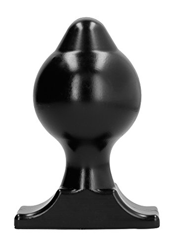 Plug anal all black 17.5 cm base large pour une insertion sans stress