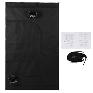 Tuinkweektent, draagbare hydrocultuur Bud Dark Room 600d Oxford tuinieren kweektent, 3 maten beschikbaar, voor een comfortabele groeiomgeving voor planten(120X120X200CM)