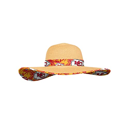 Image of FOCO NFL Womens Floral Straw Hat