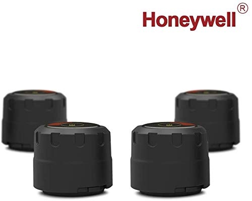 AUTDER Honeywell 4 - Medidor de presión y temperatura para cubiertas de válvulas de neumáticos (indicación en tiempo real de la presión y la temperatura, conexión APP)