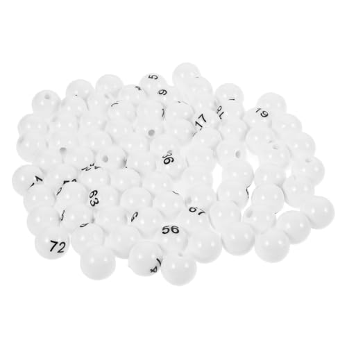 Hohopeti Raffle Number Balls 75pcs Plastic Balls Perfect for Parties Games Events
