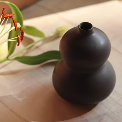 Image of Purezento Oreo Flower Vase Ceramic Decorative Vases with Unique Quality for Home Decor, Center Table, Flowers Pot, Bedroom Side Corners, Living Room Decoration,and Party Centerpieces