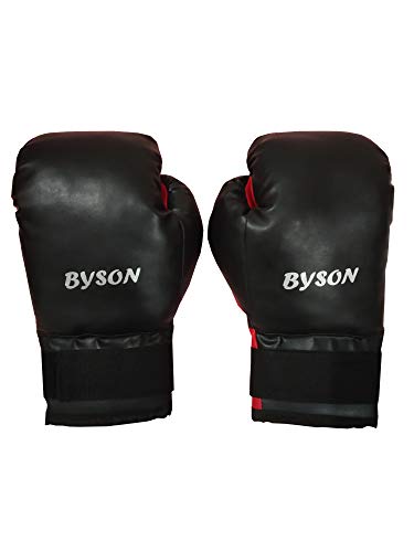 Image of Byson Super Strong Punching Boxing Kit Set for Boys and Children 3 Feet Punching Bag, 12 OZ Boxing Gloves, Hand Wrap, Chain, Skipping Rope, Hand Grip and Mouth Guard Heavy Bag