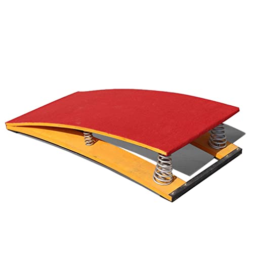 RUHEN Trampolín Curvo portátil para Gimnasia, para Principiantes, Estable y antidesgarro.