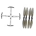 Sharplace 4X hélices à dégagement Rapide Accessoires de Lame de quadrirotor pagaie et hélices Protecteur de Couverture de Pare-Chocs pour Drone HS175 D65 X500