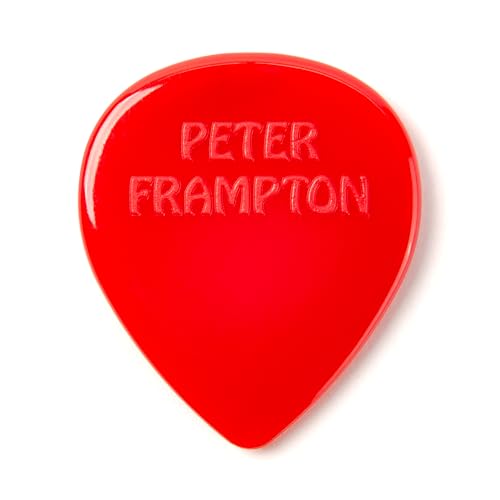 Médiators vintage Peter Frampton en larme rouge pour vibrer au rythme de vos sessions acoustiques