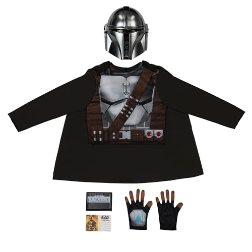 Jazwares Costume Play 70336 Star Wars The Mandalorian Official Youth Dress-Up Box - Tops, Gloves And Masks Of The Mandalorian, Boba Fett And Stormtrooper Multi thumb #4