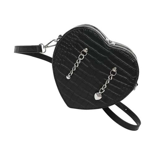 Sac à bandoulière en cœur avec chaîne pour vos sorties quotidiennes et voyages