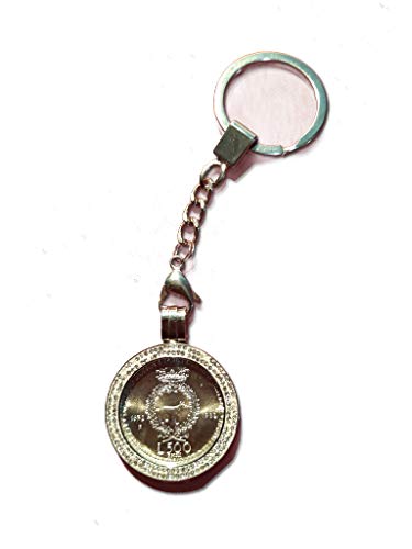 scatola regalo Generico GALILEO GALILEI CONIO 1982 MONETA 500 LIRE D\'ARGENTO INCASTONATA IN PORTACHIAVI GIOIELLO UNICO