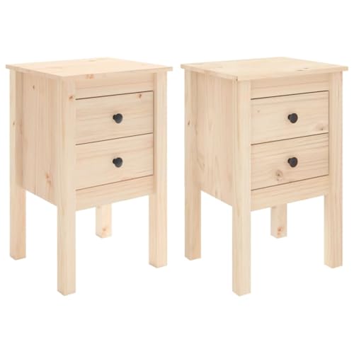 VidaXL 2X Mesitas de Noche Aparador Auxiliar