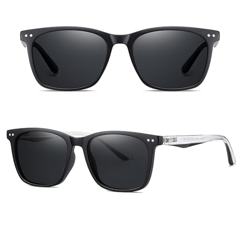 Vintage Polarized Sunglasses for Men Women Retro Square Sun Glasses4