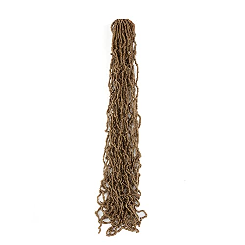 1 Pack New Faux Locs Crochet Hair 36 Inch Soft Locs Crochet Curly Wavy Goddess Locs Pre-looped Crochet 100% Natural Synthetic Hair(36 Inch(1packs), 27#)