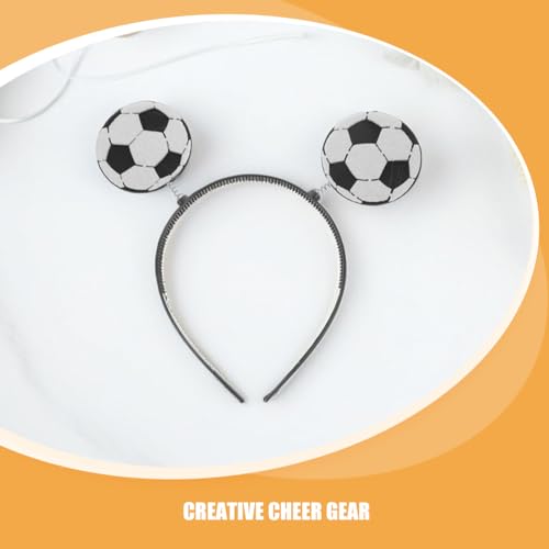 LUOZZY 6pcs Creative Funny Soccer Ball Headband for Sports Games Hair Accessory Fans Cheering2