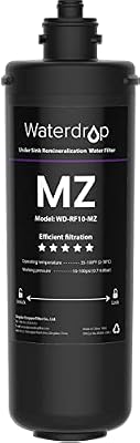 Waterdrop RF10-MZ Replacement Filter Cartridge For 10UB-MZ/10UA/10UB Under Sink Water Filter, 8K Gallons High Capacity
