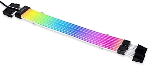 LIAN LI Strimer Plus V2 8 Pin ( PW8-PV2) - Addressable RGB VGA Power Cable-(No Controller Included ) - for Dual 8 PIN GPU Connector