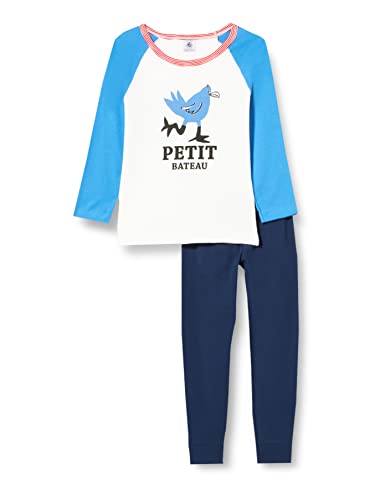 Petit Bateau A03FG, Pigiama Bambini e ragazzi, Blu...