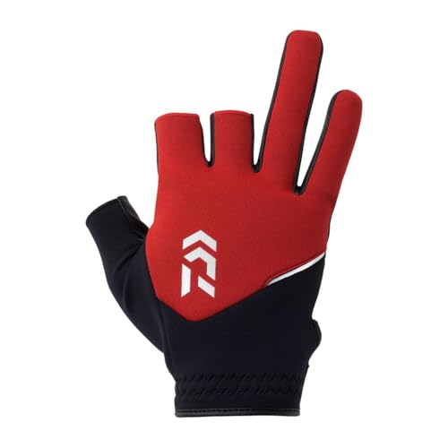 ダイワ(DAIWA) 防寒ライトグリップグローブ 3本カット DG-6225W レッド XL