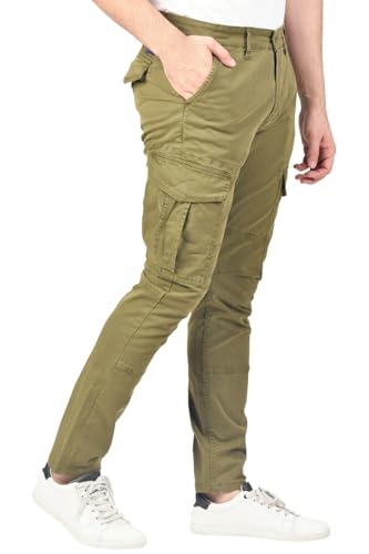 Soroor Cargo Pants for Men, Slim Fit Tapered Mens Cargo Pants, Tactical Pant for Men Work & Utility | Stretch Twill Cotton2