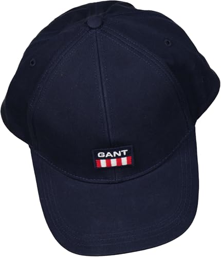 GANT Herren D1 Retro Shield Twill Cap Baseballkappe, blau, OneSize