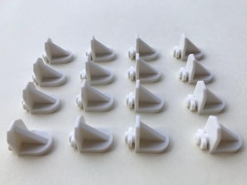 Twist-in Shelf Support Pins (16 Pack) for Kitchen Cabinets, Bookcases, Shelves