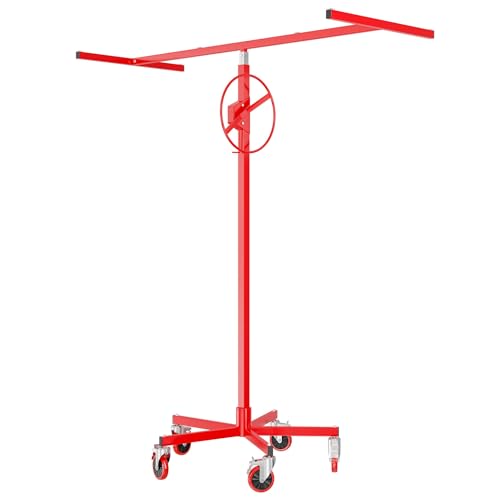 Wiltec Sollevatore Pannelli Cartongesso 68kg, 190-330cm