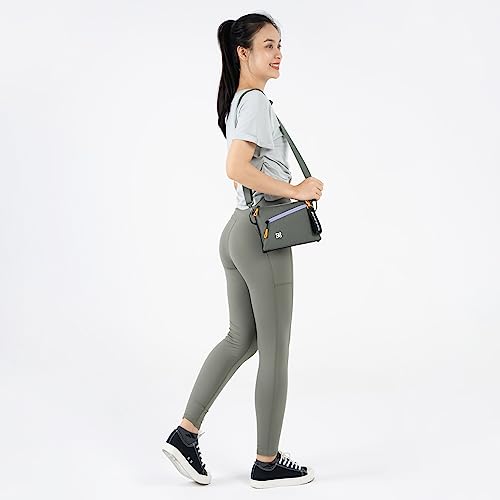 Image of Sherpani Zoom, Small Crossbody Purse, Nylon Crossbody Bag, Lightweight Cross Body Bag, Sleek Dual Pouch, Purses for Women