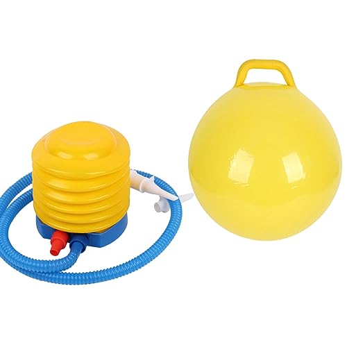 Kisangel 2PCS Inflatable Jumping Safe Bounce with Handle Pump for Enhancing Coordination Balance and Parent Interaction for Indoor Outdoor Fun