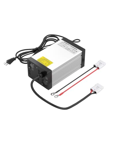 LiFePO4 Battery Charger 12V 40A, AC-DC Smart Lithium Battery Charger for 12.8V LiFePO4 Lithium Batteries, 40A Fast Charging for Solar, Marine, RV, Trolling Motor Batteries