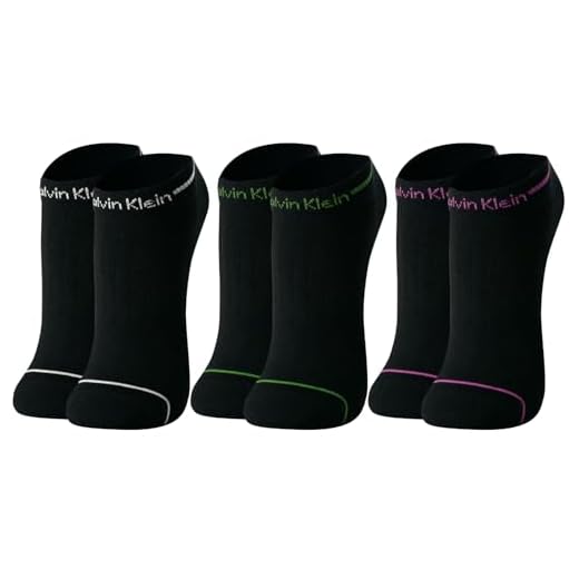 CALVIN KLEIN Kit 3 Pares de Meia Sapatilha Cano Curto Algodão Bordado CK Unissex, 3 Preto, 39-44