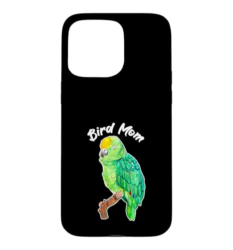 Sleepy Amazon Parrot Bird Mom ���ʉ� �X�}�z�P�[�X iPhone 15 Pro Max �p