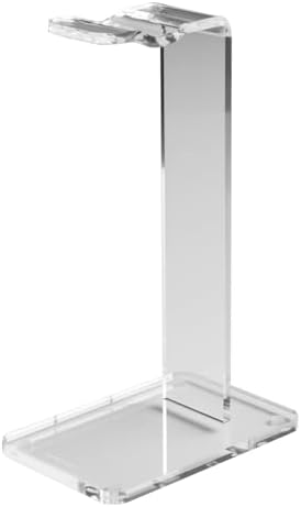 russell+hazel Fine Line Acrylic Headphone Stand, 4" x 6" x 10" – Clear Acrylic Headset Holder for Desk or Home Organization image 4