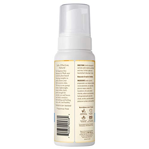 Burt's Bees-Baby Foaming Shampoo & Wash, Sensitive, 8.4 Fl Oz #TOP4