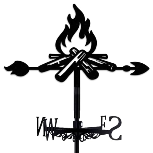 INFUNLY Campfire Metal Weather Vane