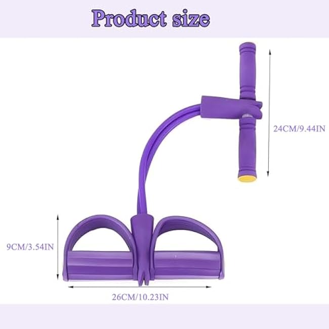 Upgrade 6-Tube Resistance Bands with Ankle Straps & Handles - 21 Levels Fitness Tubes for Ab Workouts, Strength Training, Yoga - Home Gym Equipment for Men/Women