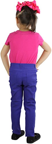 Image of ToBeInStyle Girl's Denim Easy Styling Classic Timeless Everyday Jeans Zip-Up Closure