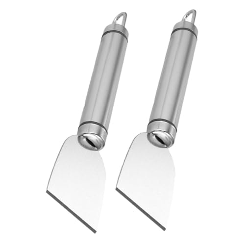 FRCOLOR Stainless Steel Cleaning Scraper Set Kitchen Scraper Tool Freezer Cleaning Spatula Versatile Ice for Refrigerator