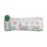 Matériau : PVC. Llama Bag With Pom Pom Multi Purpose Pouch Pencil Case Fun Gift Idea