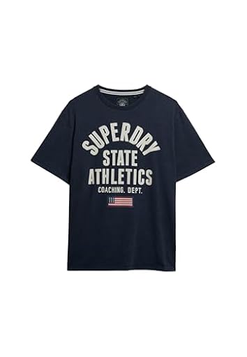 Superdry, T.Shirt Athletic ESS tee, M1012176A, Nautical Navy, XL, Man, Adulto | Ya disponible en tu tienda friki favorita! En mundofriki.es!