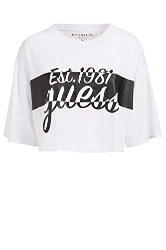 Guess T-Shirt für Damen, Weiß, weiß, M