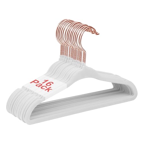 Perchas Bebe Blancas Terciopelo Marca Wellong