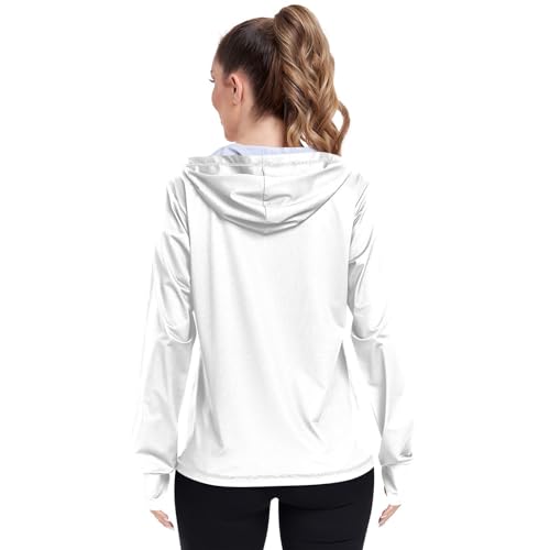Womens Lightweight Hoodie Long Sleeve Sun Shirts UPF 50+ Protection Light Sweatshirt Hiking Outdoor3
